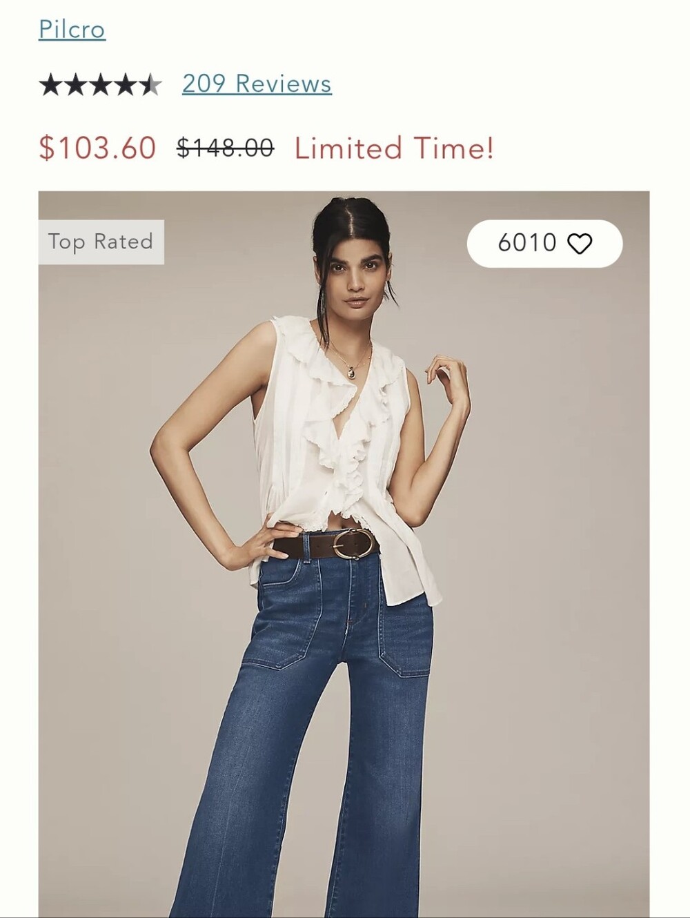 Pilcro Rylan Relaxed Wide Leg Jeans